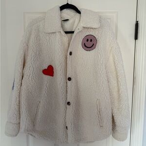 PacSun Cream Sherpa Jacket